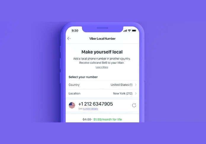 how to use viber local number